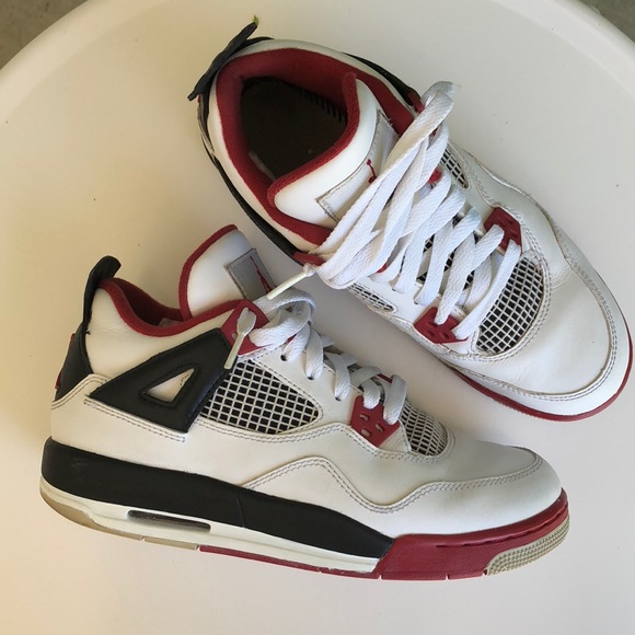 air jordan 4 retro white varsity red black